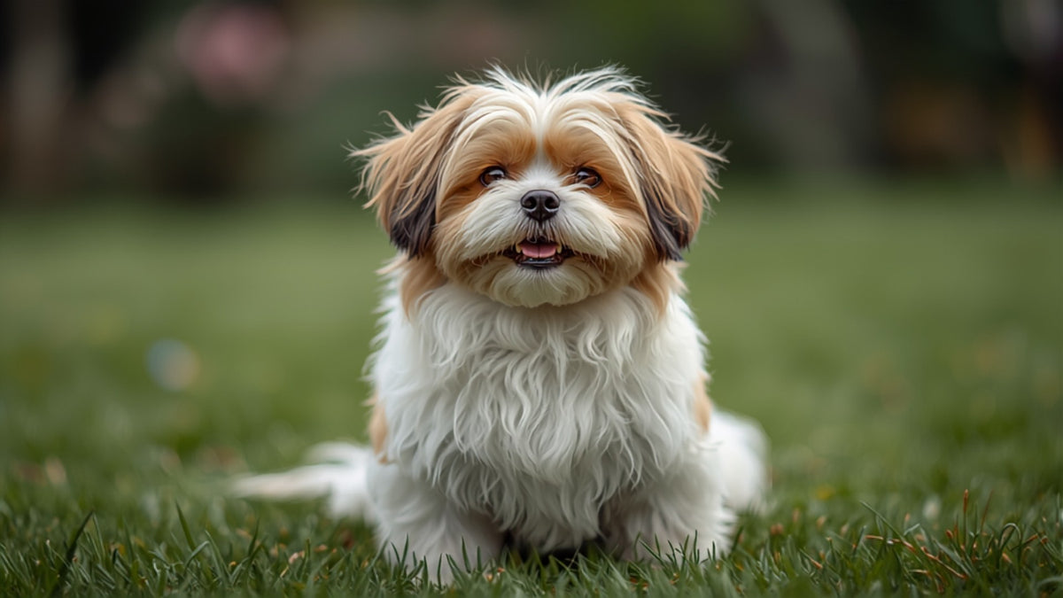 Bichon havanais dans le jardin