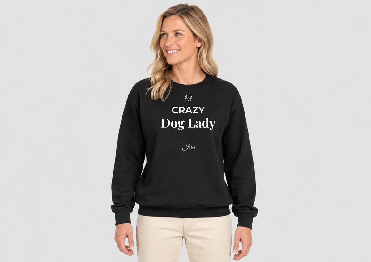 Crazy Dog Lady Sweatshirt mit dem Namen Joris
