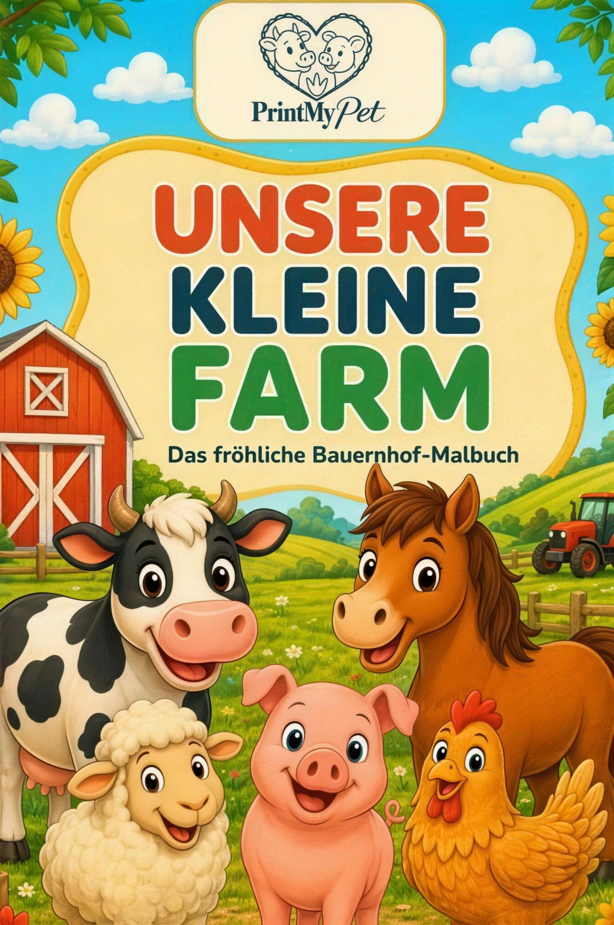 Unsere kleine Farm: Bauernhof-Malbuch, Cover