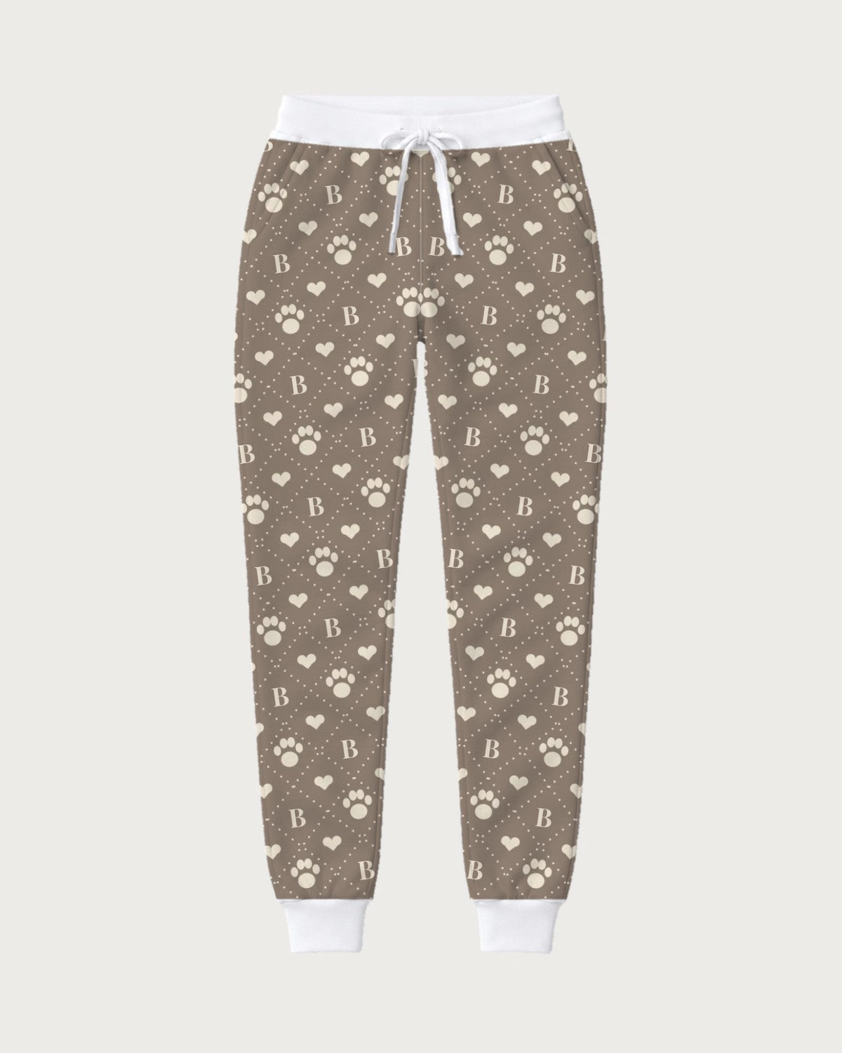 Jogginghose Monogramm mit Initiale des Hundes: Ansicht der ganzen Hose