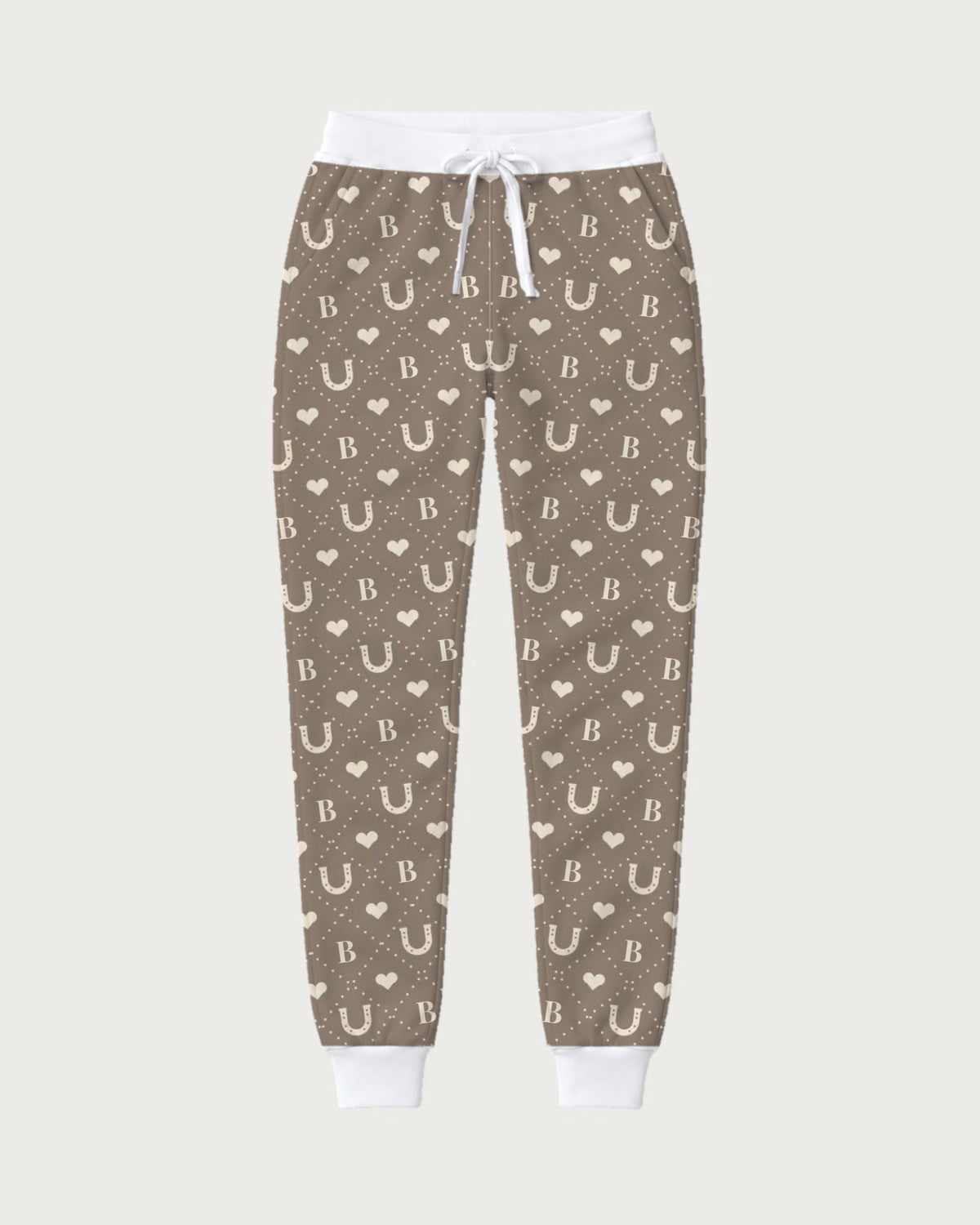 Jogginghose Monogramm mit Initiale des Pferdes: Ansicht der ganzen Hose