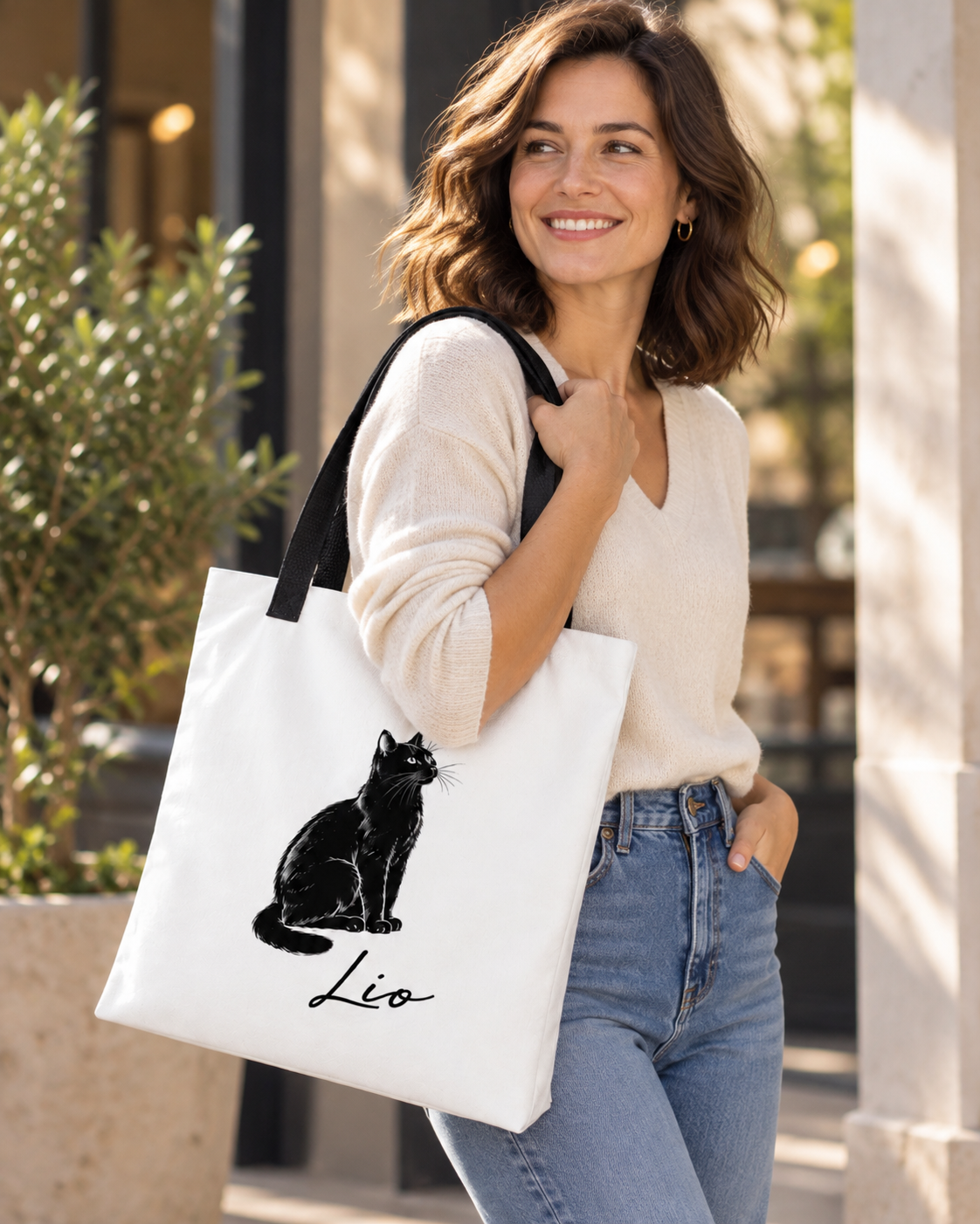 Personalisierte Stofftasche mit deinem Tier – neue Produktansicht