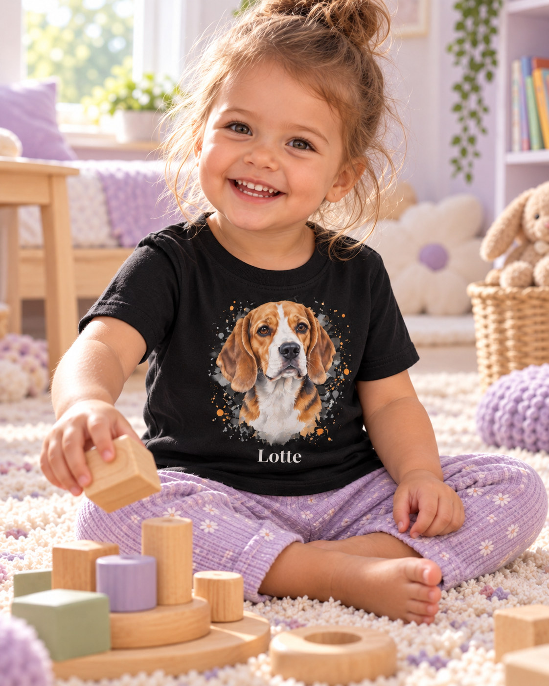 Personalisiertes Kleinkind-T-Shirt mit deinem Tier – neue Produktansicht